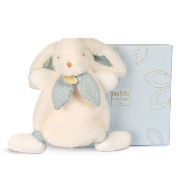 Doudou lapin Bonbon 25 cm Bleu gris