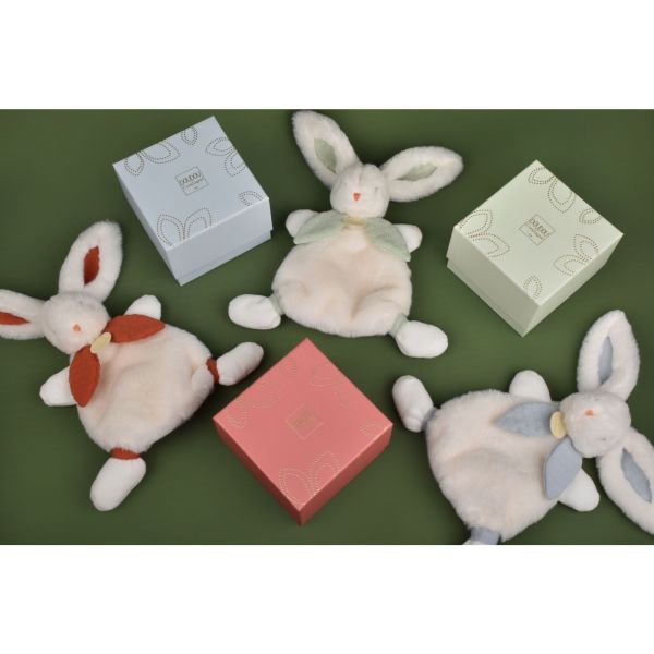 Doudou lapin Bonbon 25 cm Bleu gris