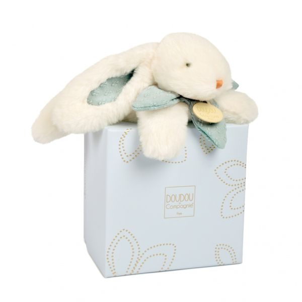 Doudou pantin lapin Bonbon 20 cm Bleu gris