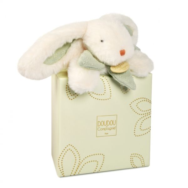 Doudou pantin lapin Bonbon 20 cm Sauge