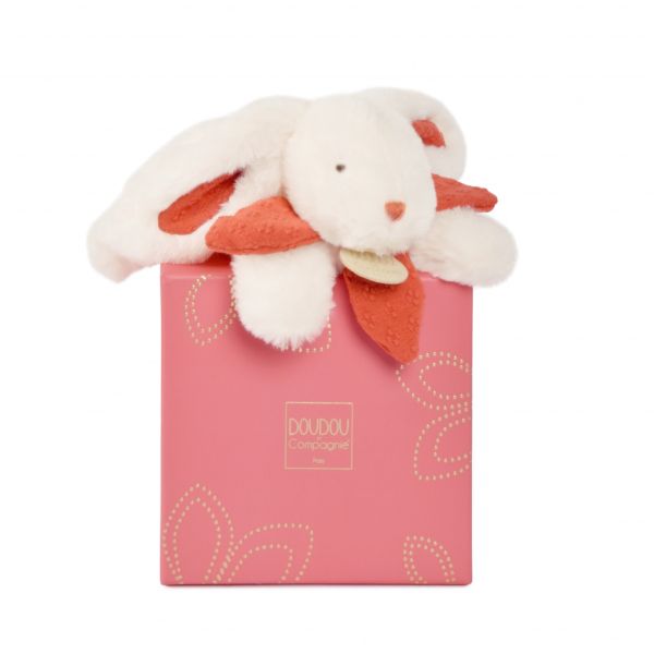 Doudou pantin lapin Bonbon 20 cm Terracotta