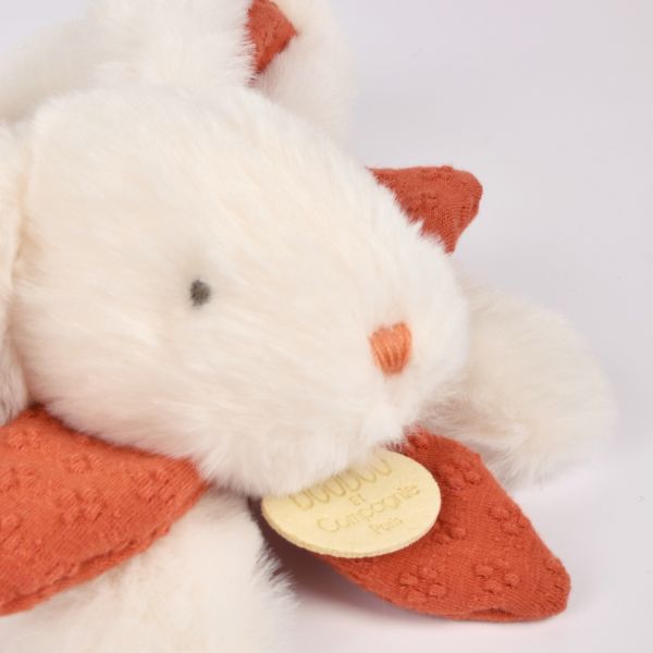 Doudou pantin lapin Bonbon 20 cm Terracotta