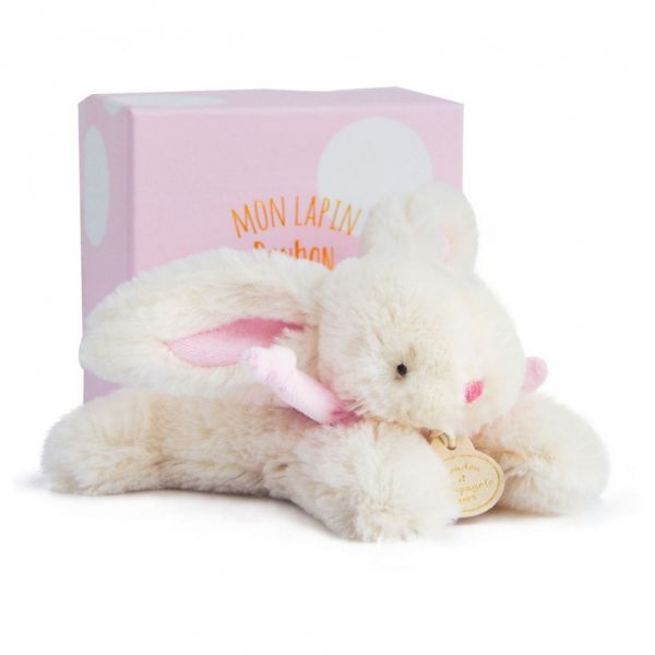 Peluche Lapin Bonbon 16 cm Rose