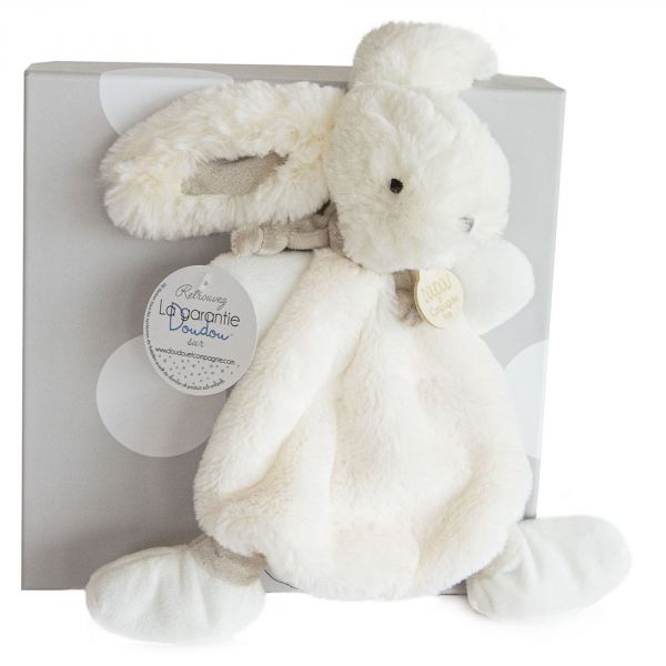 Doudou Lapin Bonbon taupe