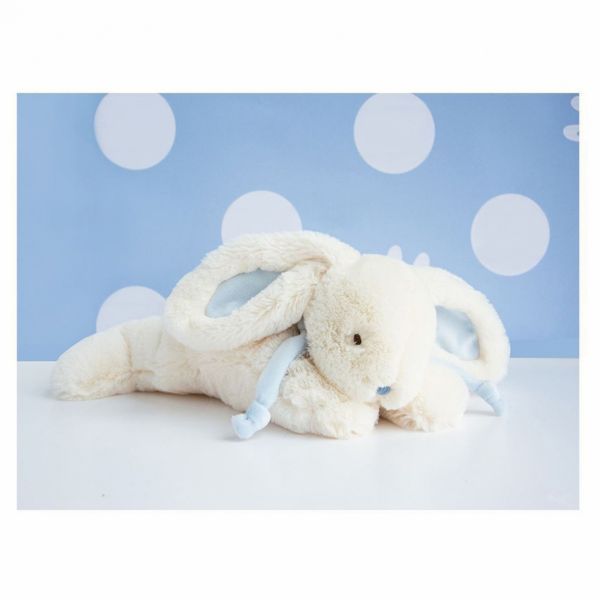 Grand doudou Lapin Bonbon bleu