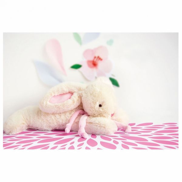 Grand doudou Lapin Bonbon Rose