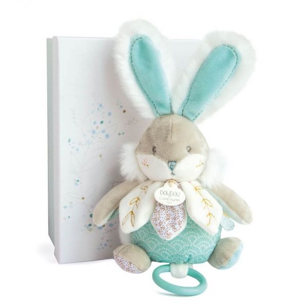 Peluche musicale Lapin de sucre amande