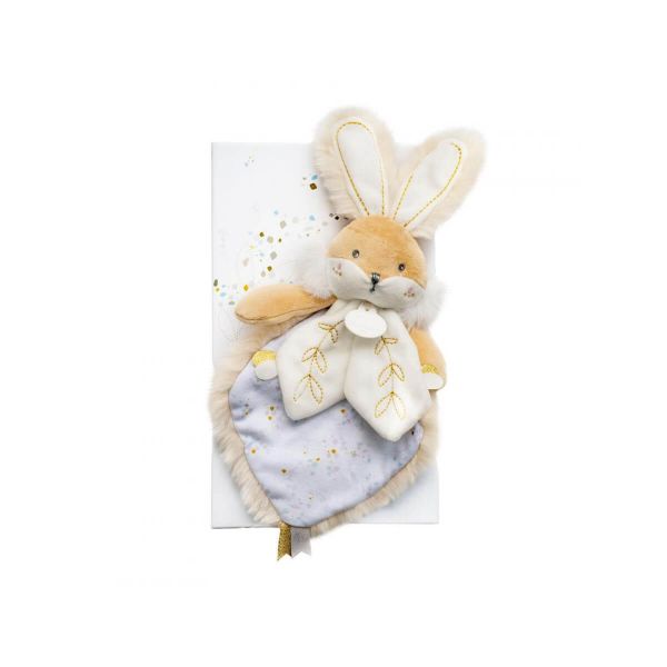 Doudou Lapin de sucre blanc