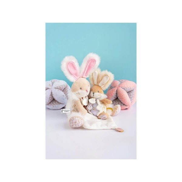 Doudou Lapin de sucre blanc