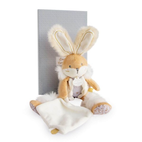 Doudou pantin Lapin de sucre Blanc