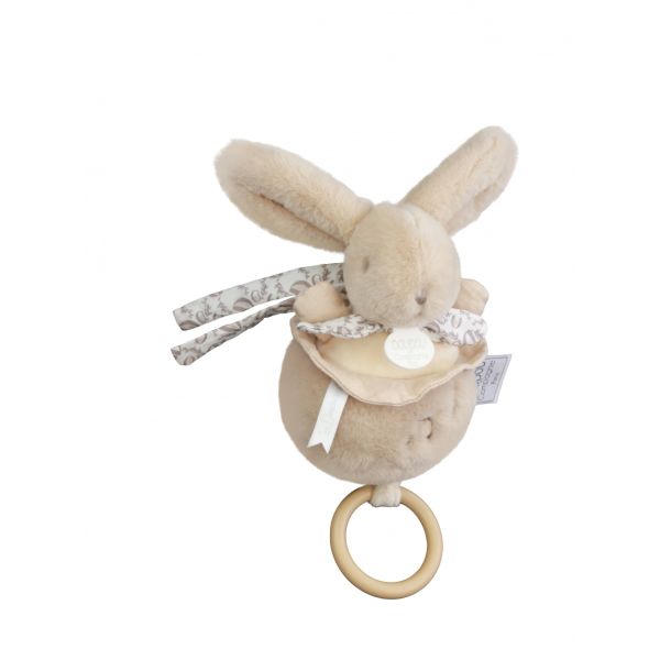 Boîte à musique Lapin Doudou Beige