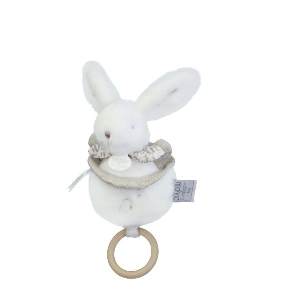 Boîte à musique Lapin Doudou Blanc