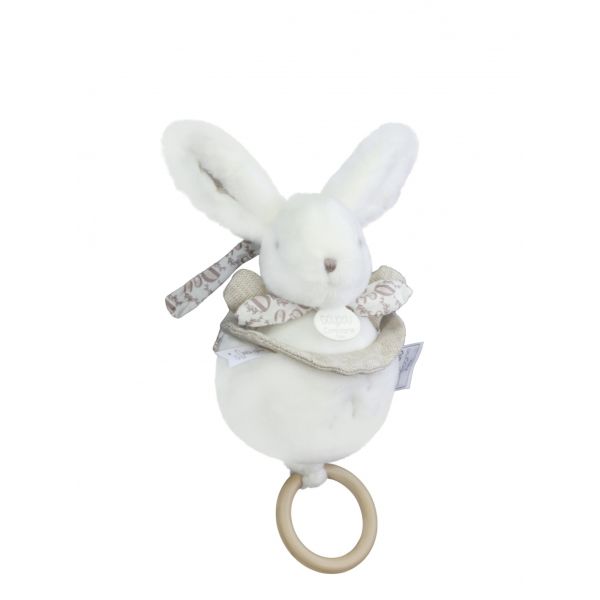 Boîte à musique Lapin Doudou Blanc