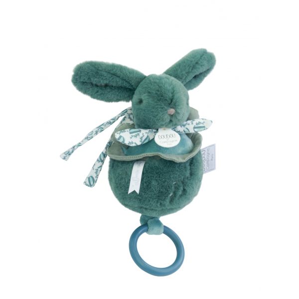 Boîte à musique Lapin Doudou Vert sauge