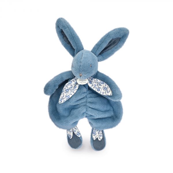 Doudou lapin bleu Lapin DOUDOU 29 cm