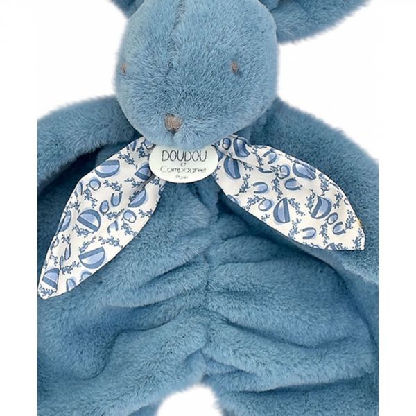 Doudou lapin bleu Lapin DOUDOU 29 cm