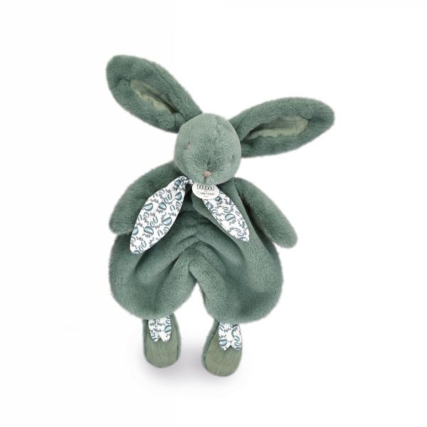 Doudou lapin vert sauge Lapin DOUDOU 29 cm