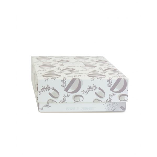 Doudou lapin mouchoir 10 cm Blanc