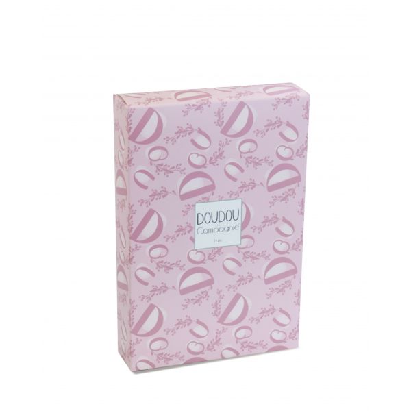 Doudou lapin mouchoir 10 cm Rose
