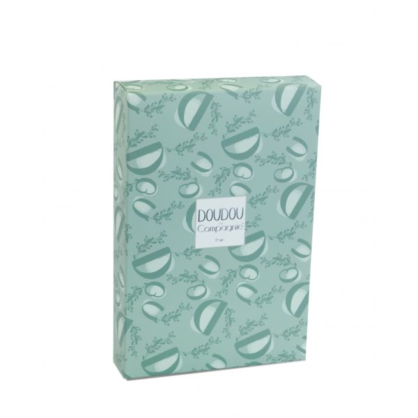 Doudou lapin mouchoir 10 cm Vert sauge