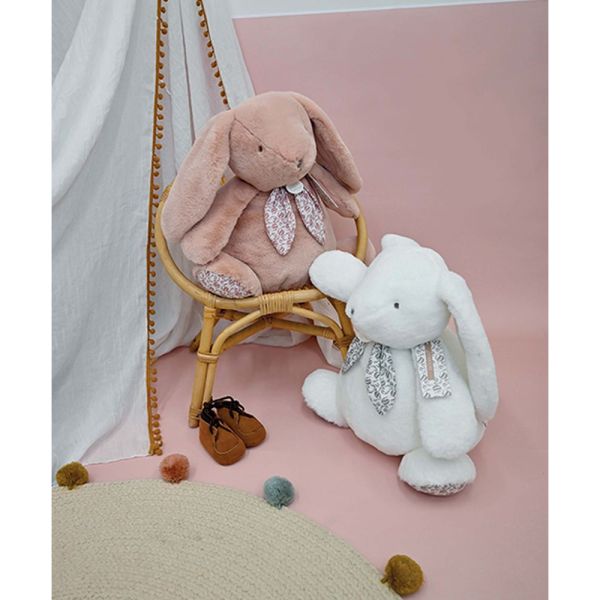 Peluche lapin doudou 42 cm Rose