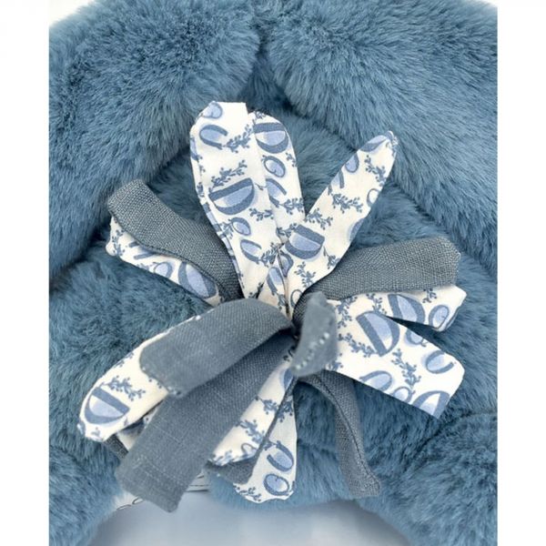 Peluche lapin DOUDOU bleu 25 cm