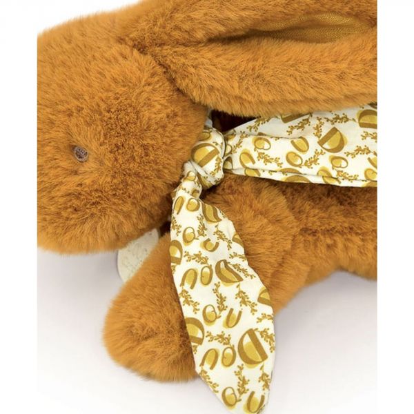 Peluche lapin DOUDOU Ocre 25 cm