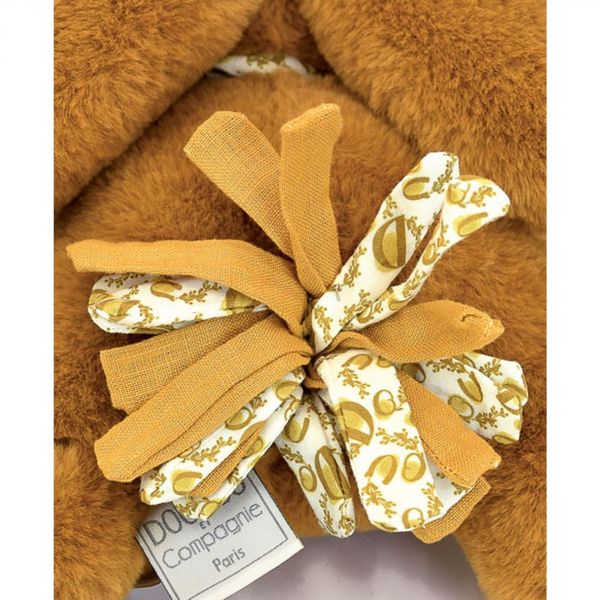 Peluche lapin DOUDOU Ocre 25 cm