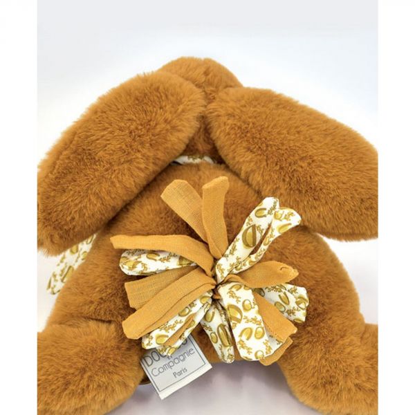 Peluche lapin DOUDOU Ocre 25 cm