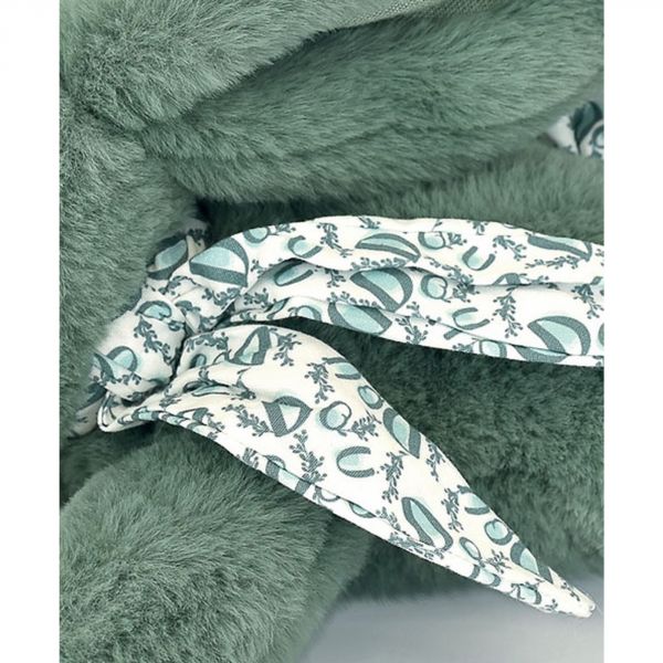 Peluche lapin DOUDOU Vert sauge 25 cm