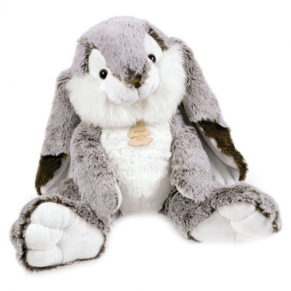 Peluche lapin Marius gris 40 cm