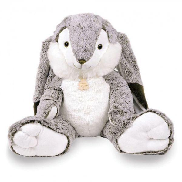 Peluche Lapin Marius gris 50 cm
