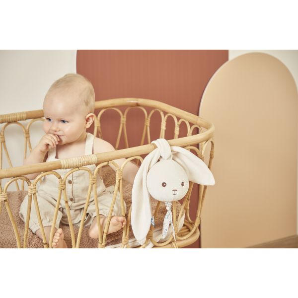 Peluche musicale nomade Lapin Crème