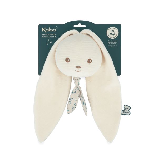 Peluche musicale nomade Lapin Crème