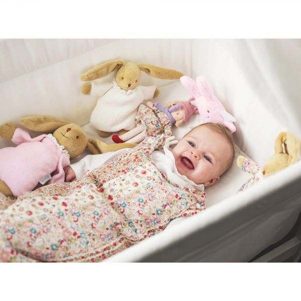 Peluche musicale Lapin Nid d'ange 25 cm Ivoire