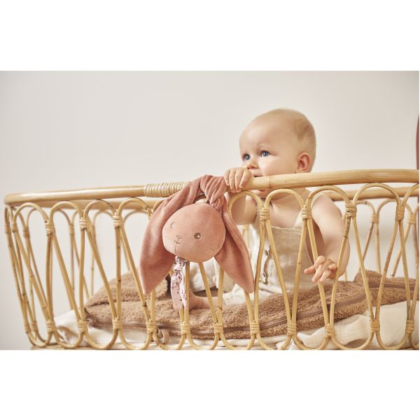 Peluche musicale nomade Lapin Terracotta