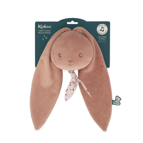 Peluche musicale nomade Lapin Terracotta