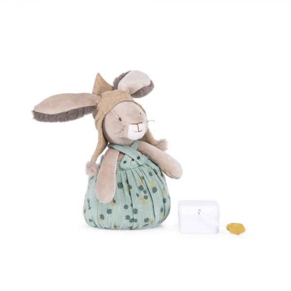 Peluche musicale Trois petits lapins - Lapin