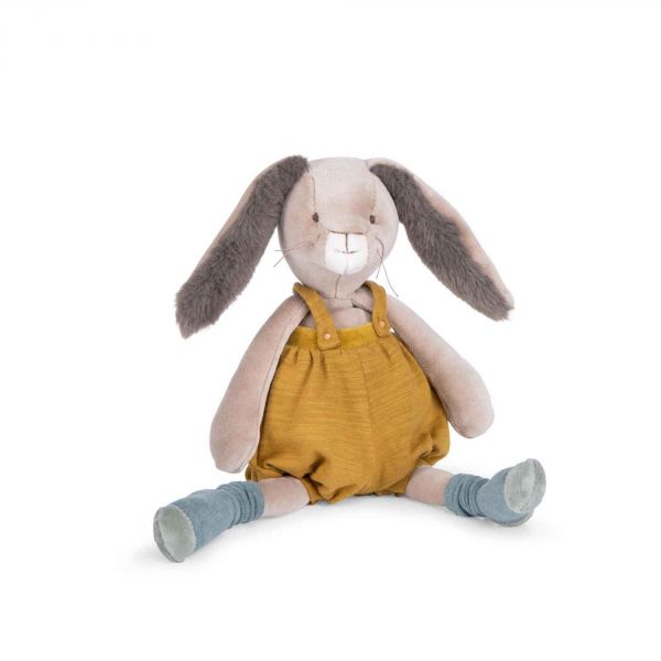 Peluche lapin 40cm Trois petits lapins - Ocre