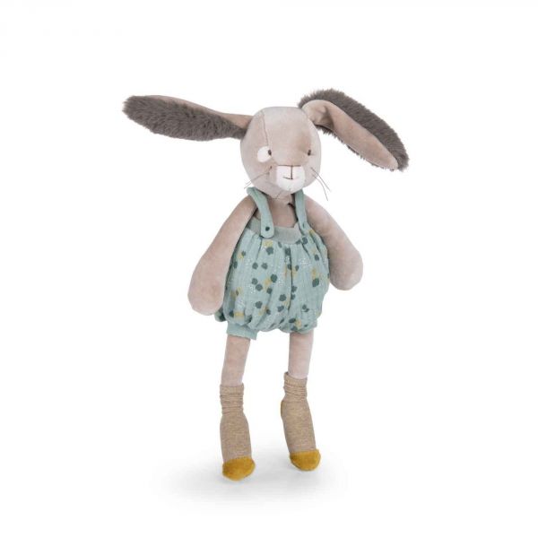 Peluche lapin 40cm Trois petits lapins - Sauge