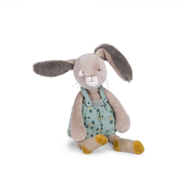 Peluche lapin 40cm Trois petits lapins - Sauge