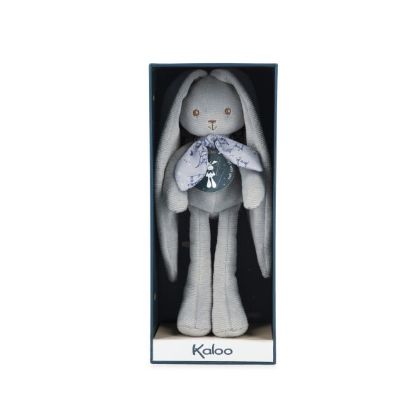 Doudou lapinoo 35 cm bleu
