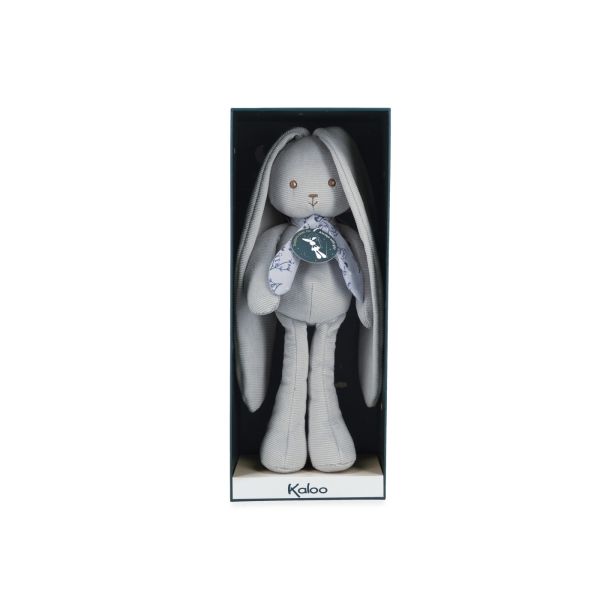 Doudou lapinoo 25 cm bleu
