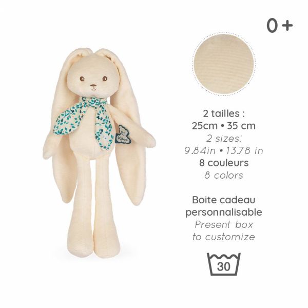 Doudou lapinoo 25 cm Crème