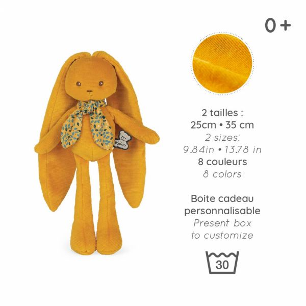 Doudou lapinoo 25 cm Ocre