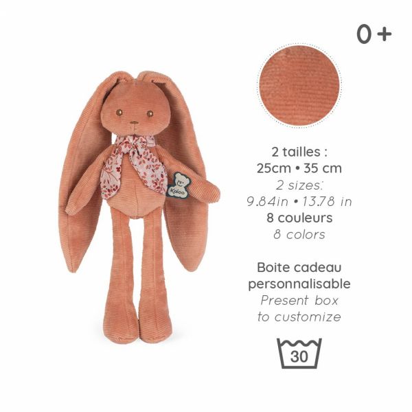 Doudou lapinoo 25 cm Terracota