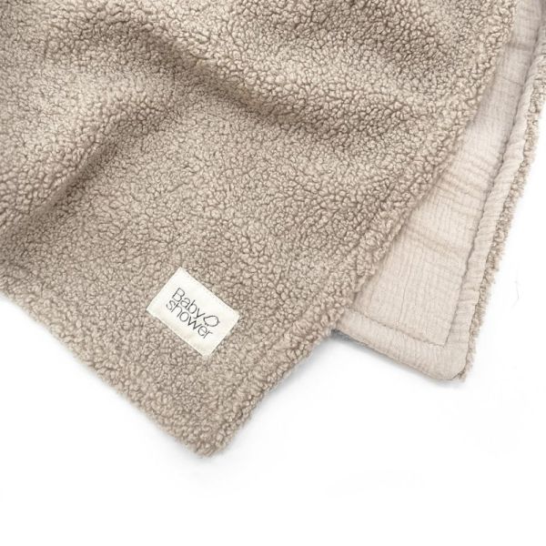 Grand plaid Latte Doodle - Marron