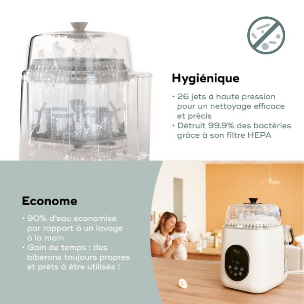 Lave biberon stérilisateur NutriWash 4 en 1