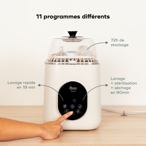 Lave biberon stérilisateur NutriWash 4 en 1