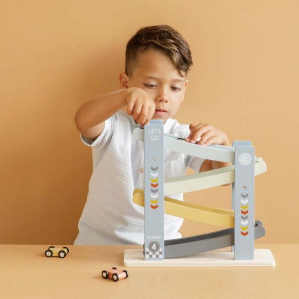 Circuit en bois Blue Cars